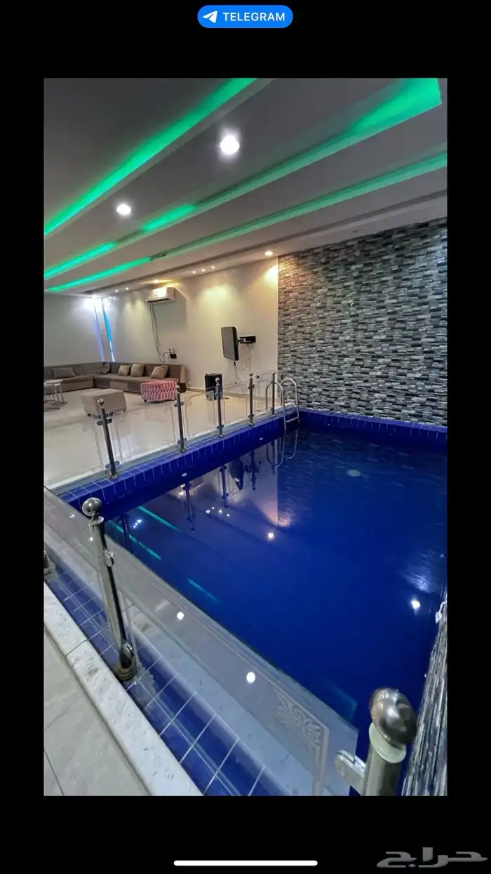 شاليهات جنوب الرياض 450 مسبح داخلي 2