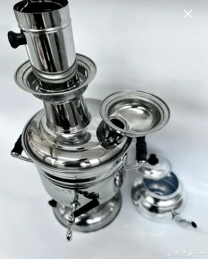 سماور حطب تركي جديد سعة اربعة لتر 5