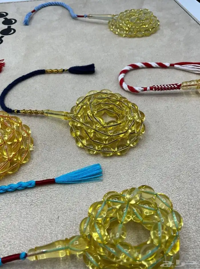 خاتم عقيق و زمورد وسباح كهرمان وتراب كهرمان 15