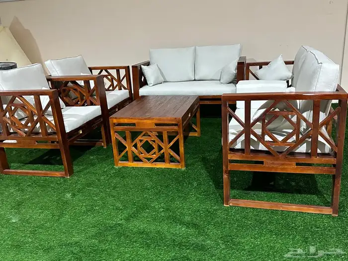 أطقم جلسات خشب 1