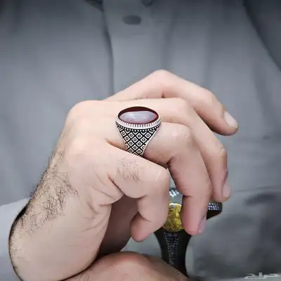 خواتم عقيق يمني رجالي 25