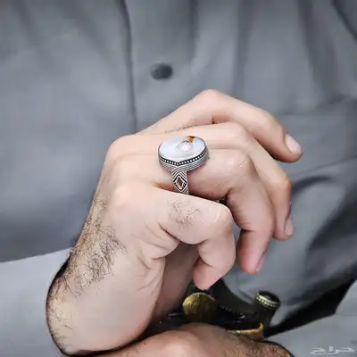 خواتم عقيق يمني رجالي 14