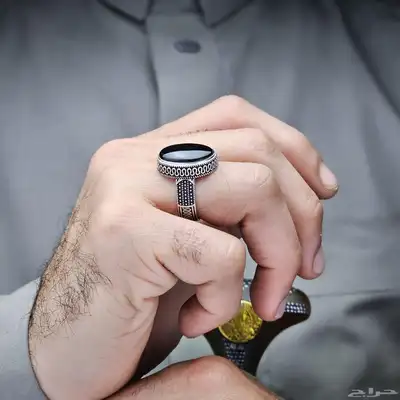 خواتم عقيق يمني رجالي 18