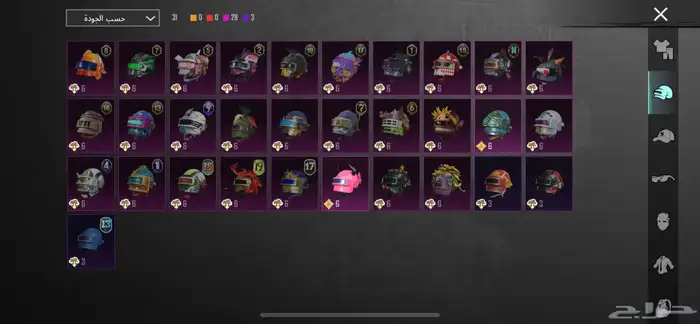 حساب ببجي 25