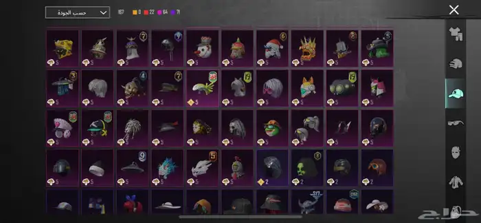 حساب ببجي 21