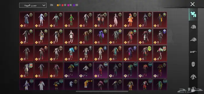 حساب ببجي 30