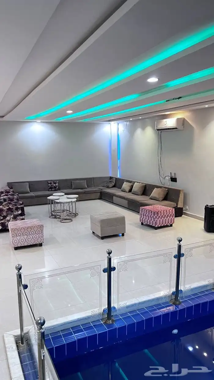 شاليهات جنوب الرياض 450 مسبح داخلي 5