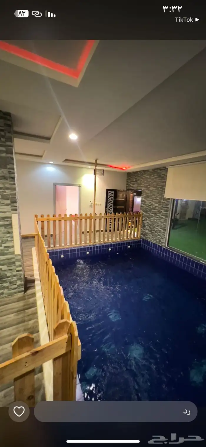 شاليهات جنوب الرياض 450 مسبح داخلي 12