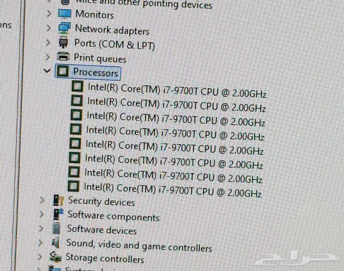 كمبيوتر لينوفوi7 جيل تاسع رجيع ارامكو 10