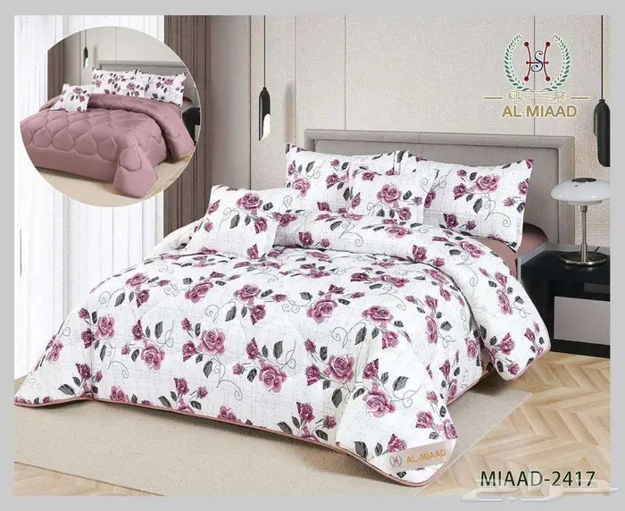 مفارش جديده وجهين ساده ومشجر مخفضه ب155 11