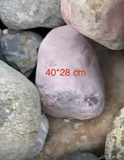 حجر نهري زينة مقاسات والألوان 4