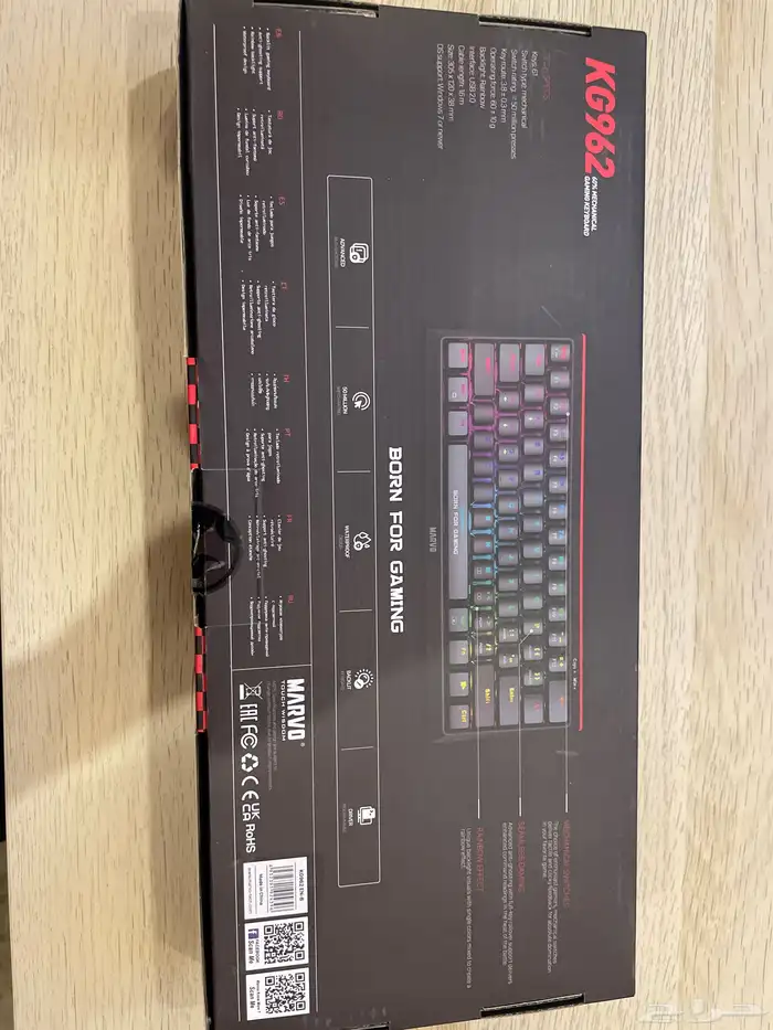 كيبوردMECHANICAL 60  GAMING KG962 لونه ازرق 3