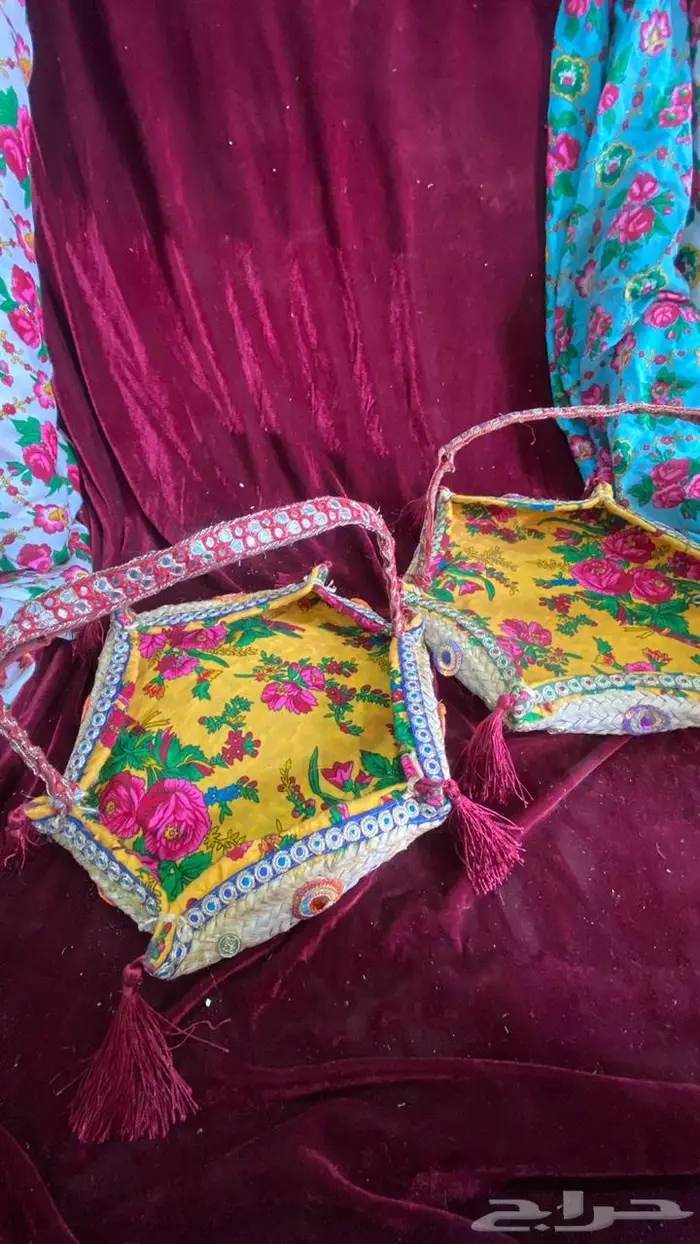 سلة خوص شغل يدوي 13
