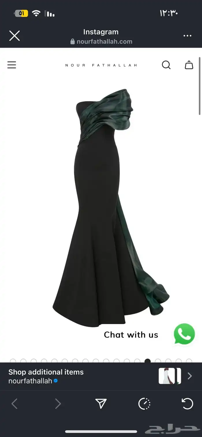 فستان للبيع ب450 مقاس لارج 0