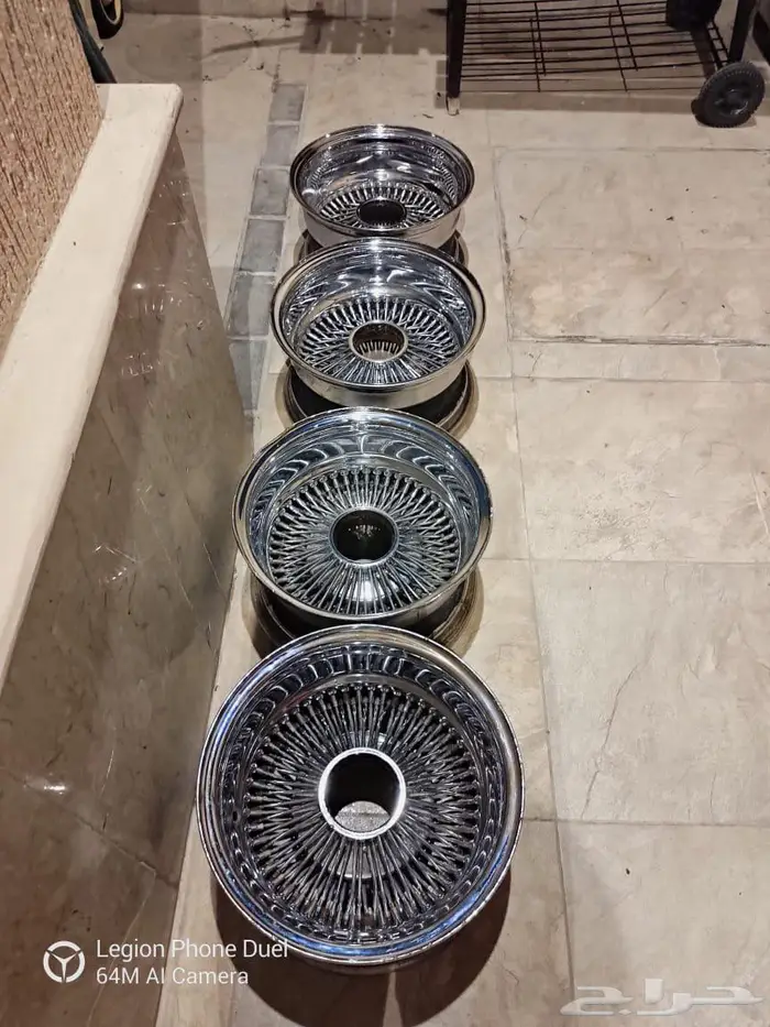 للبيع 4 جنوط اسلاك 13 اصليه و هدروليك زيت كامل 0