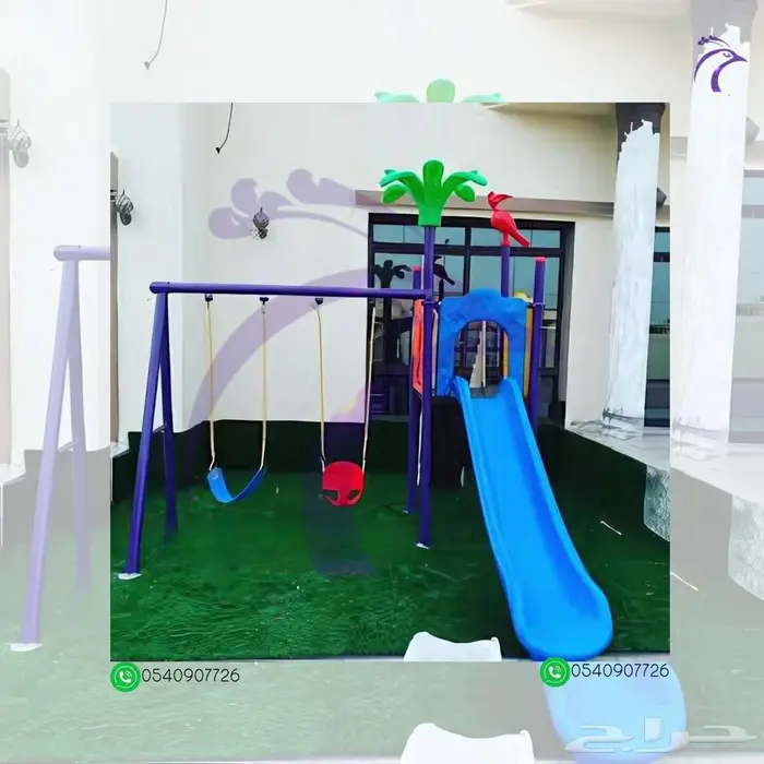 مراجيح وزحاليق حدائق للاطفال توصيل تركيب مجاني 1