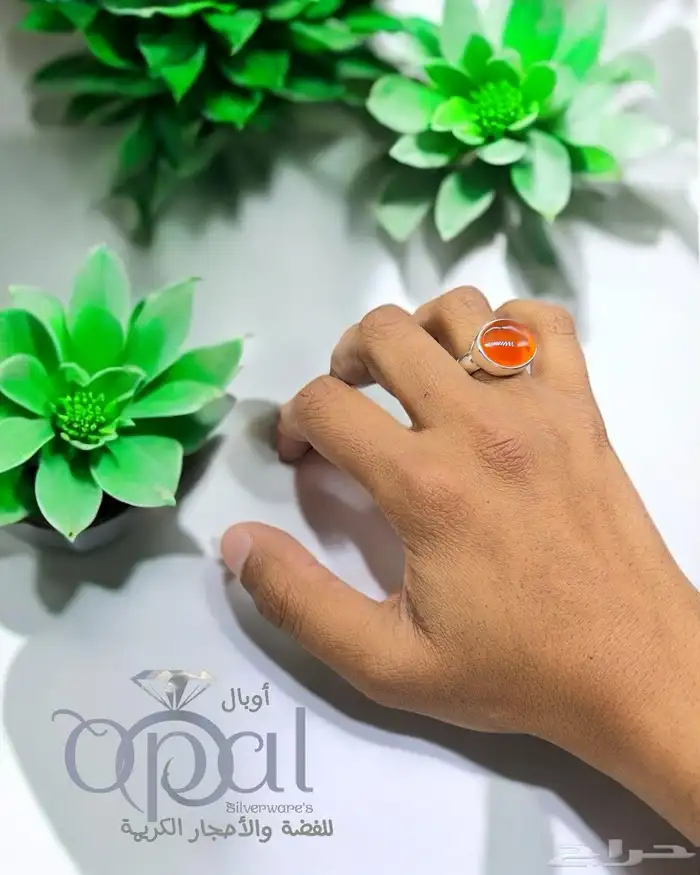متجر أوبال   فضة خالصه بأحجار كريمة 2