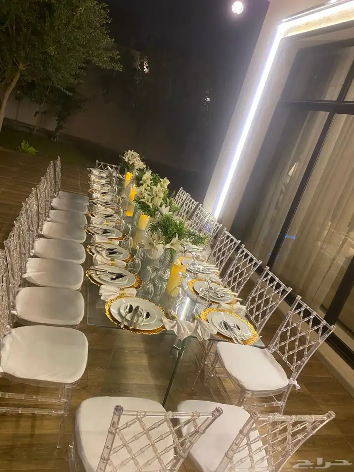 تنسيق  حفلات  طاولات   كراسي  سماعات  كوش  مداخل   استقبال 0