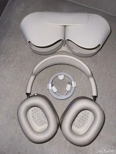 للبيع سماعه AirPods Max شبه جديدة   لون ضوء النجوم 2