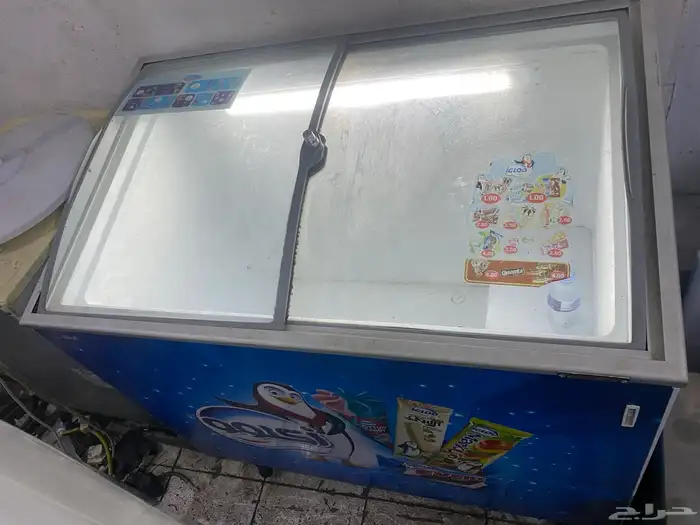 فريزر آيس كريم سحاب زجاج 0