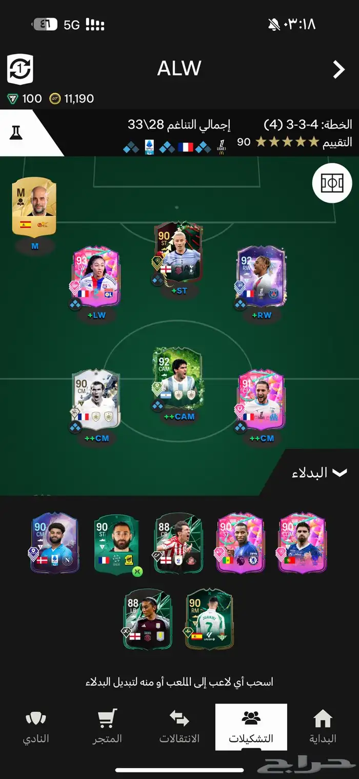 تشكيلة FC25 ) اكس بوكس 2