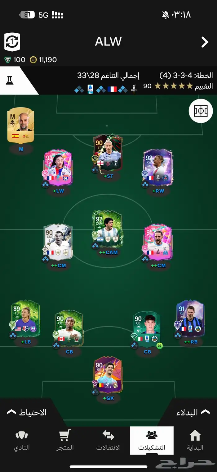 تشكيلة FC25 ) اكس بوكس 1