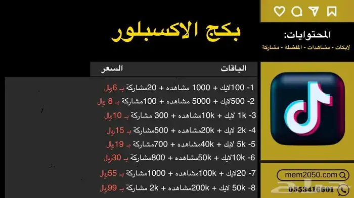 دعم حسابات التيك توك -افضل سعر -ضمان الثابت والجودة 3