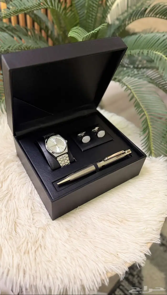 طقم ساعة كاسيو مع قلم وكبك فاخر 2