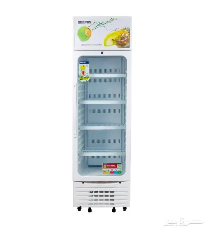 ثلاجة عرض زجاج جيباس 280 لتر 0