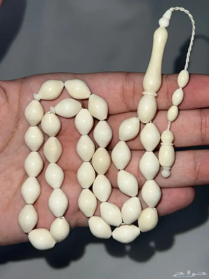 مسباح عظم جمل شبيه العاج 0