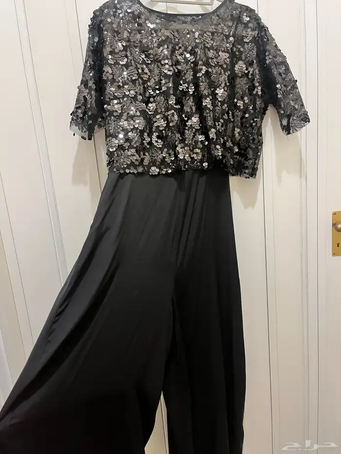 جمبسوت جديد اسود حرير MANGO مقاس M 3