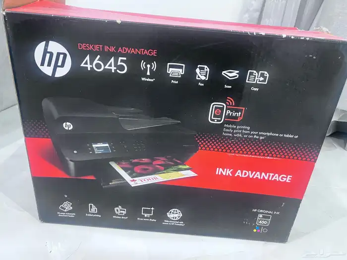 طابعة ملونه 4645 اتش بي 3 في واحد wifi 0