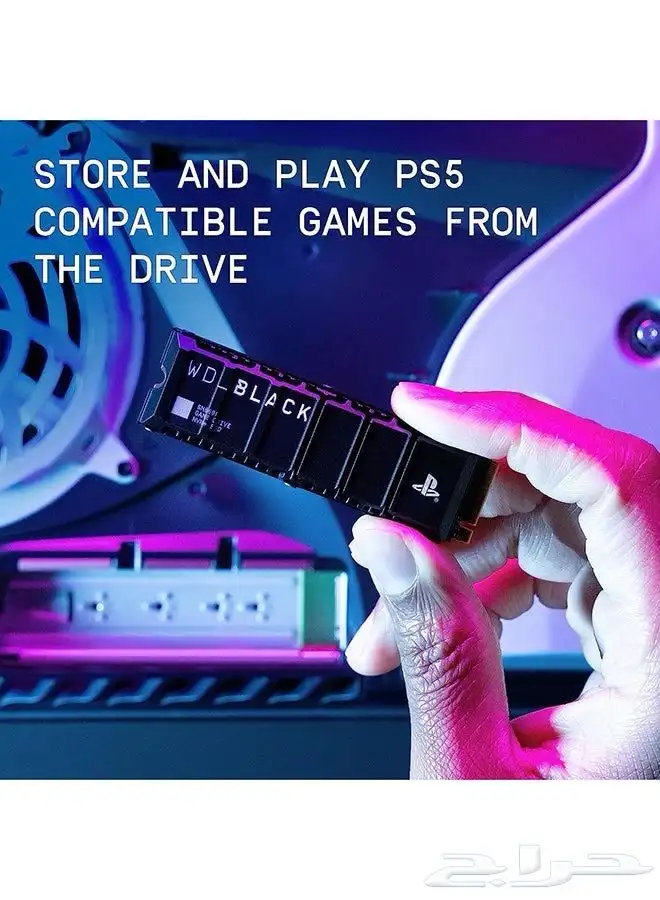قرص صلب هاردسك 4 تيرا للبلايستيشن 5 من دبليو دي بلاك SN850P 5
