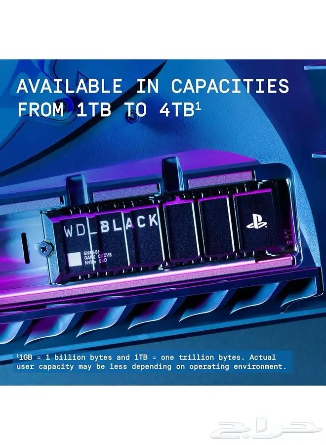 قرص صلب هاردسك 4 تيرا للبلايستيشن 5 من دبليو دي بلاك SN850P 4