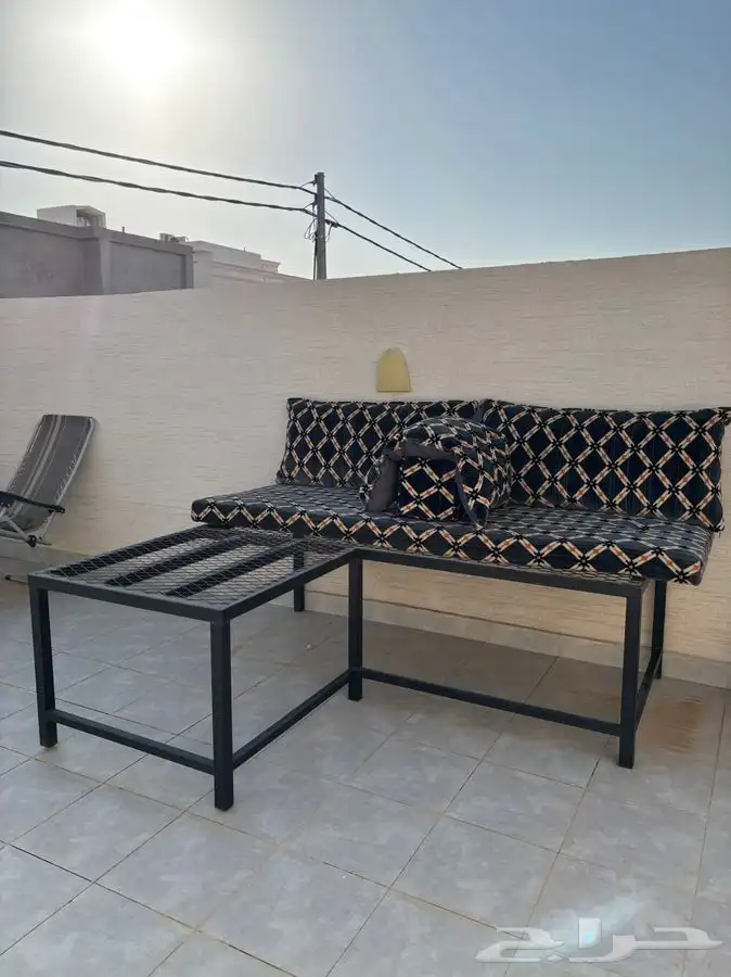 كرسي حديد للحديقه بدون مرتبه(المجمعة) 2