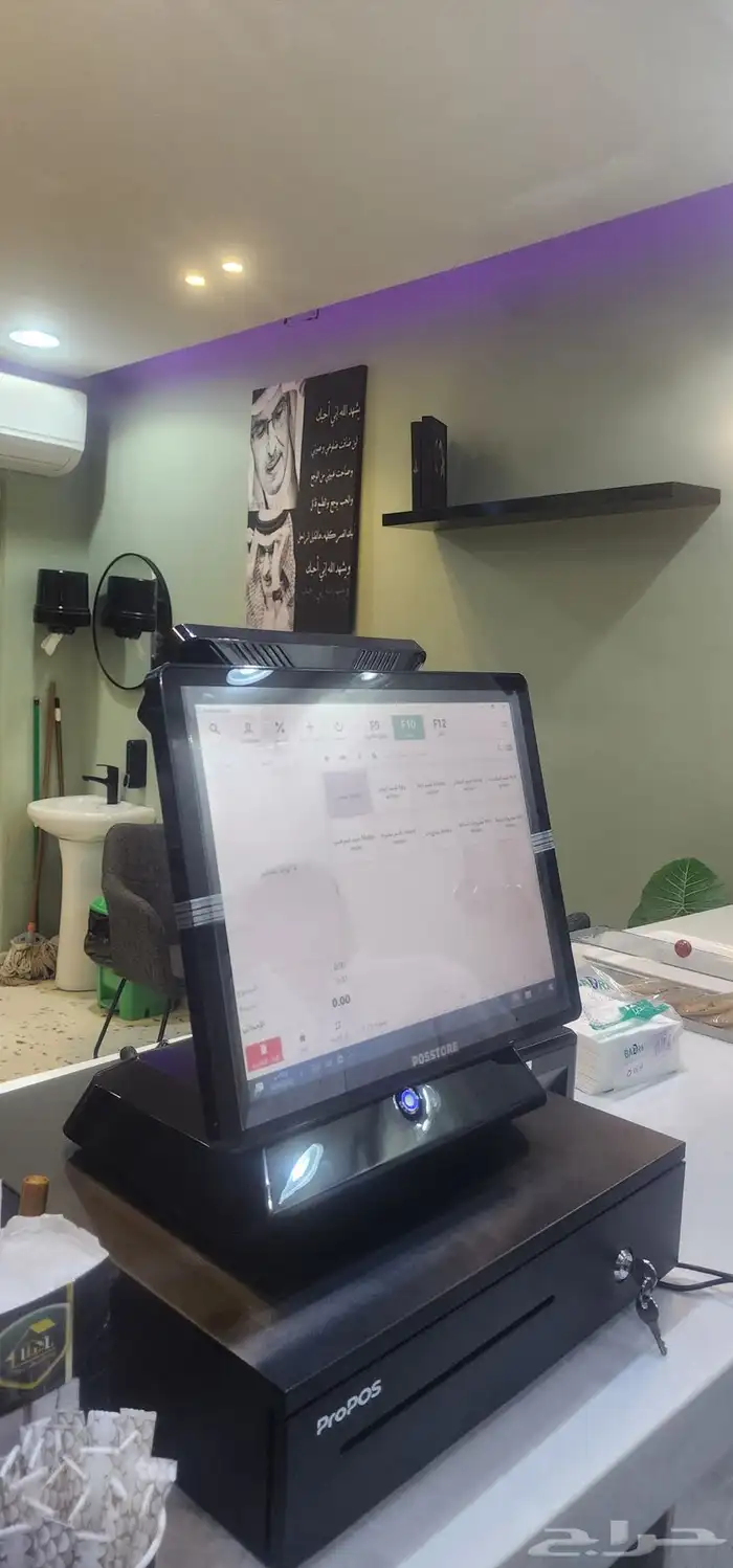 كاشير لمس مع برنامج مبيعات معتمد من الزكاة والربط مع  الزكاة 0