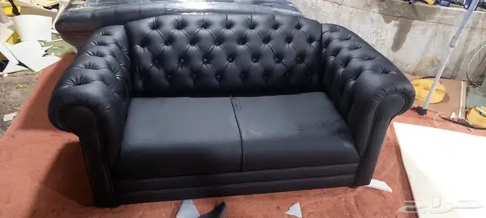كنب جلد كنب خمسة نفر ستة نفر طقم سبع نفر 31