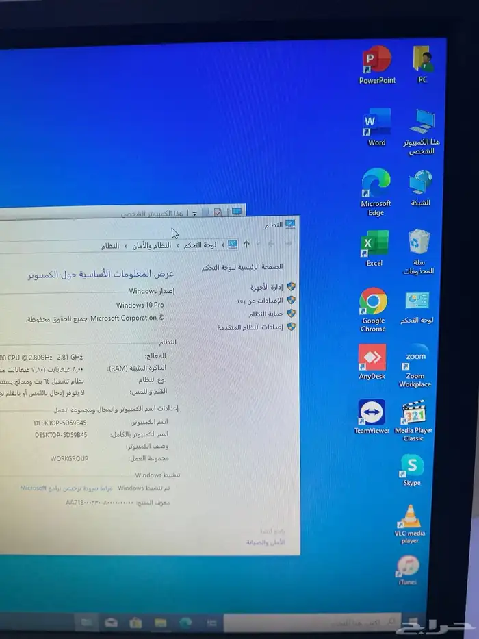 كمبيوتر مكتبي i5 جيل 8 سريع جدا 500جيجا m.2رام 8 6