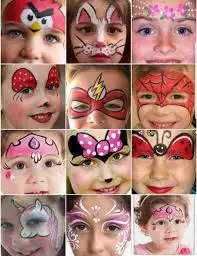رسم على الوجوه ديزاين وشخصيات 1