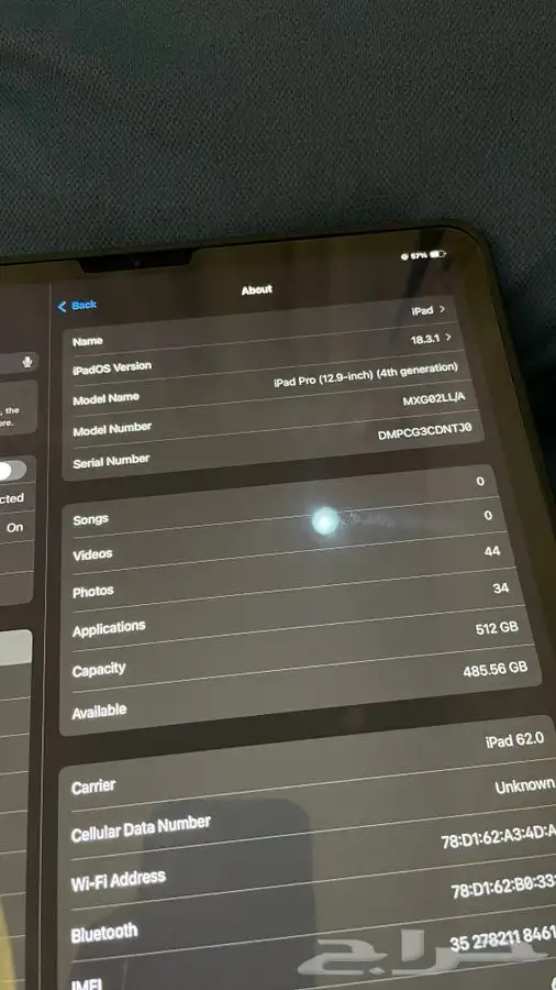 Ipad pro 4th gen 512 gb 12 9 inch 93  battery 2020 3000 1