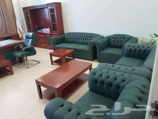 طقم كنب جلد مكتبية للبيع - خيارات متنوعة تناسب المكاتب 8