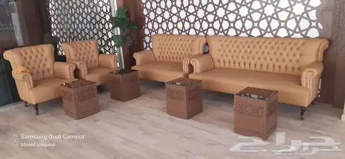 طقم كنب جلد مكتبية للبيع - خيارات متنوعة تناسب المكاتب 9