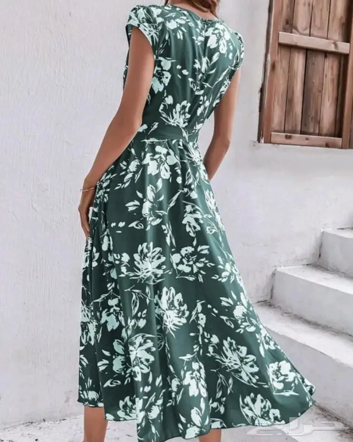 ب50 ريال 2 فستان أخضر مشجر وسادة 3