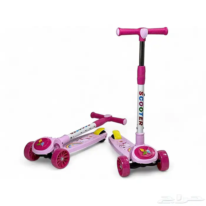 سكوتر يدوي للأطفال مع مؤثرات وأصوات - سكوتر دفع مميز 0