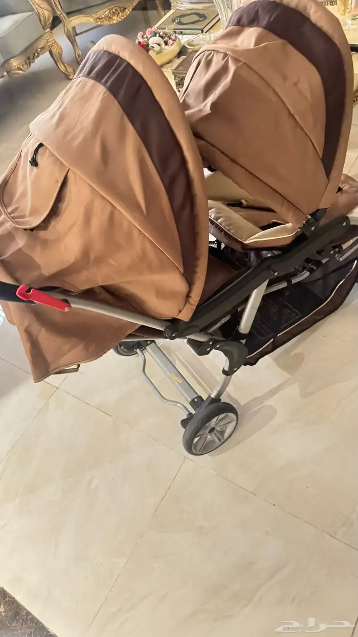 عربة توأم بجالة ممتازة شبه جديدة ونظيفةةة 5