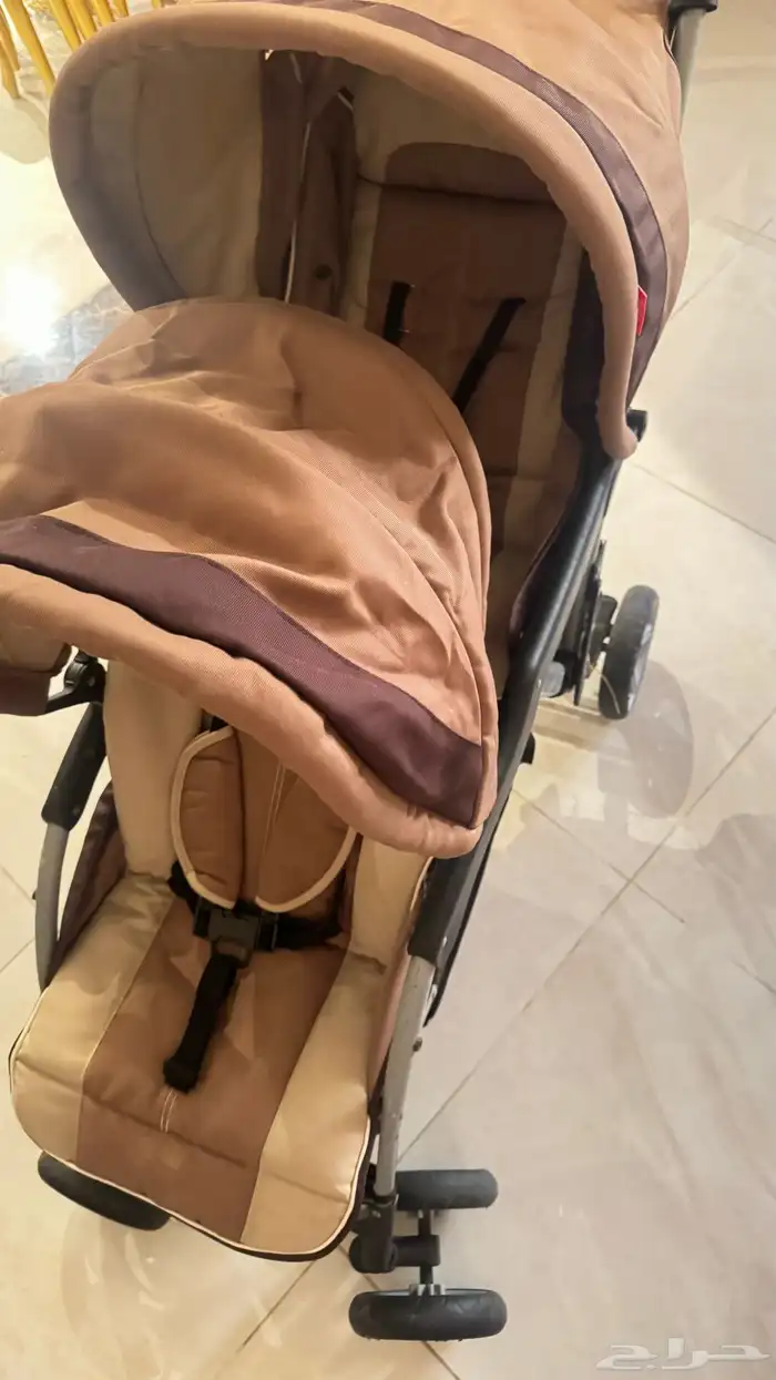 عربة توأم بجالة ممتازة شبه جديدة ونظيفةةة 6