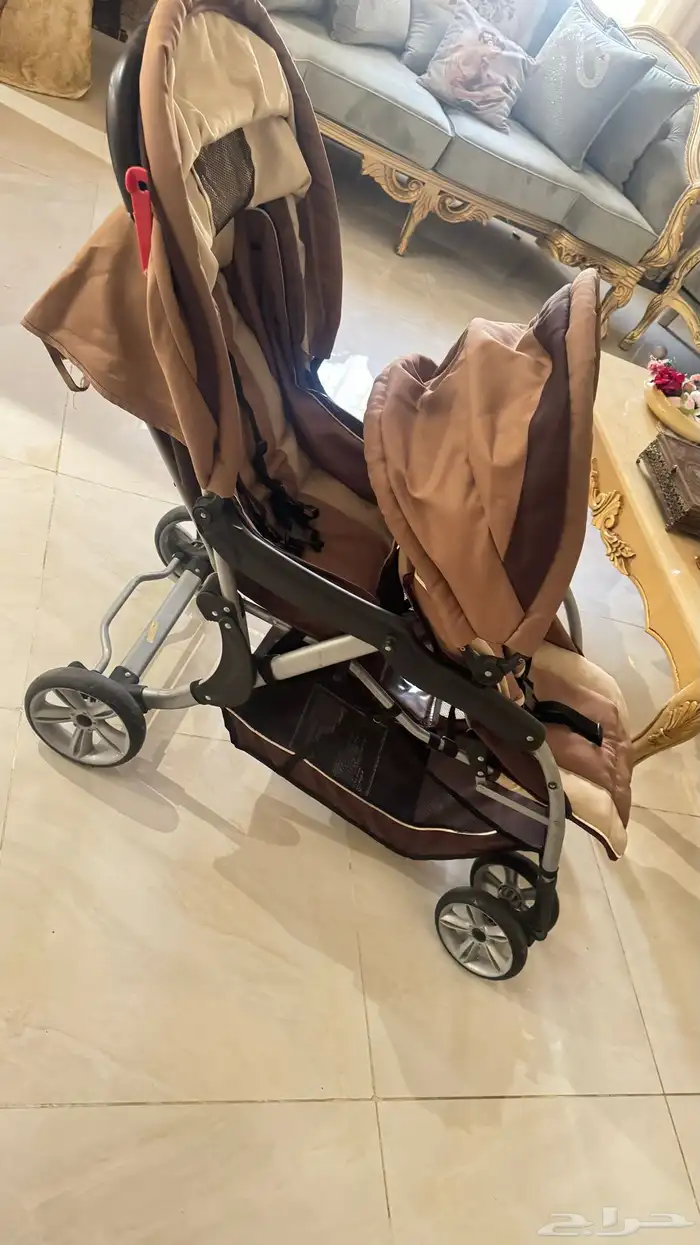عربة توأم بجالة ممتازة شبه جديدة ونظيفةةة 1
