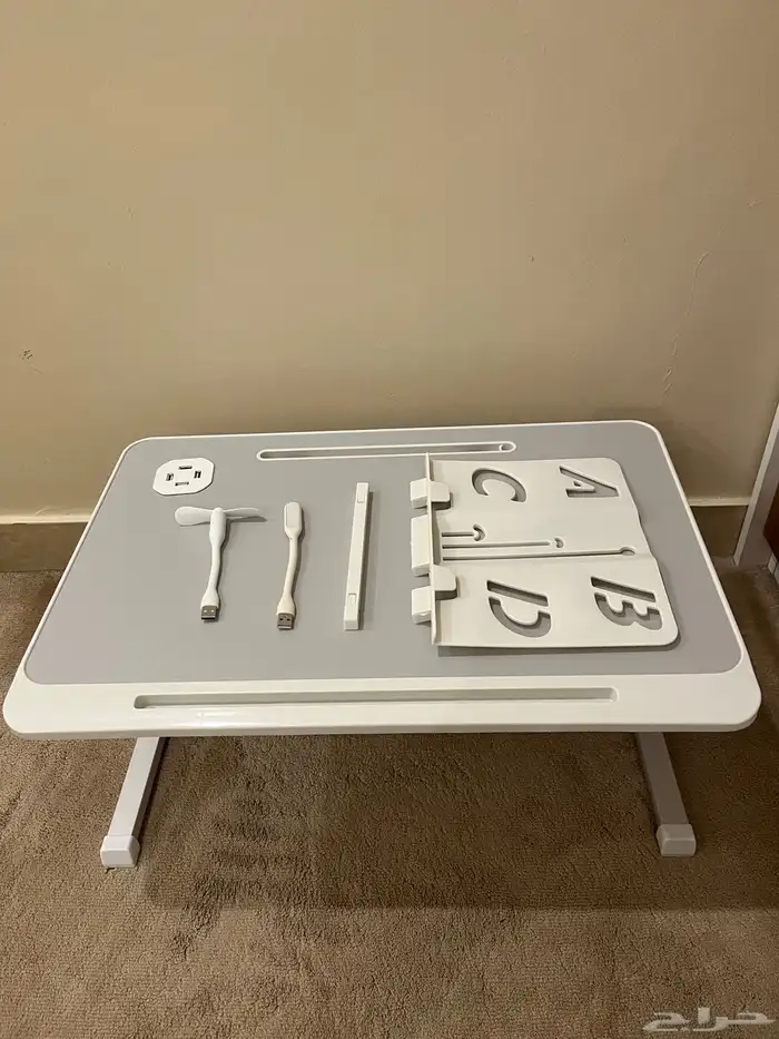 طاوله محموله طاولة متعدده الوظائف بيضاء 0