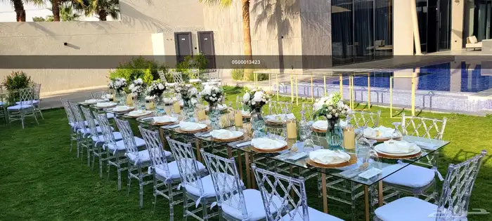 تأجير طاولات طعام وكراسي 5