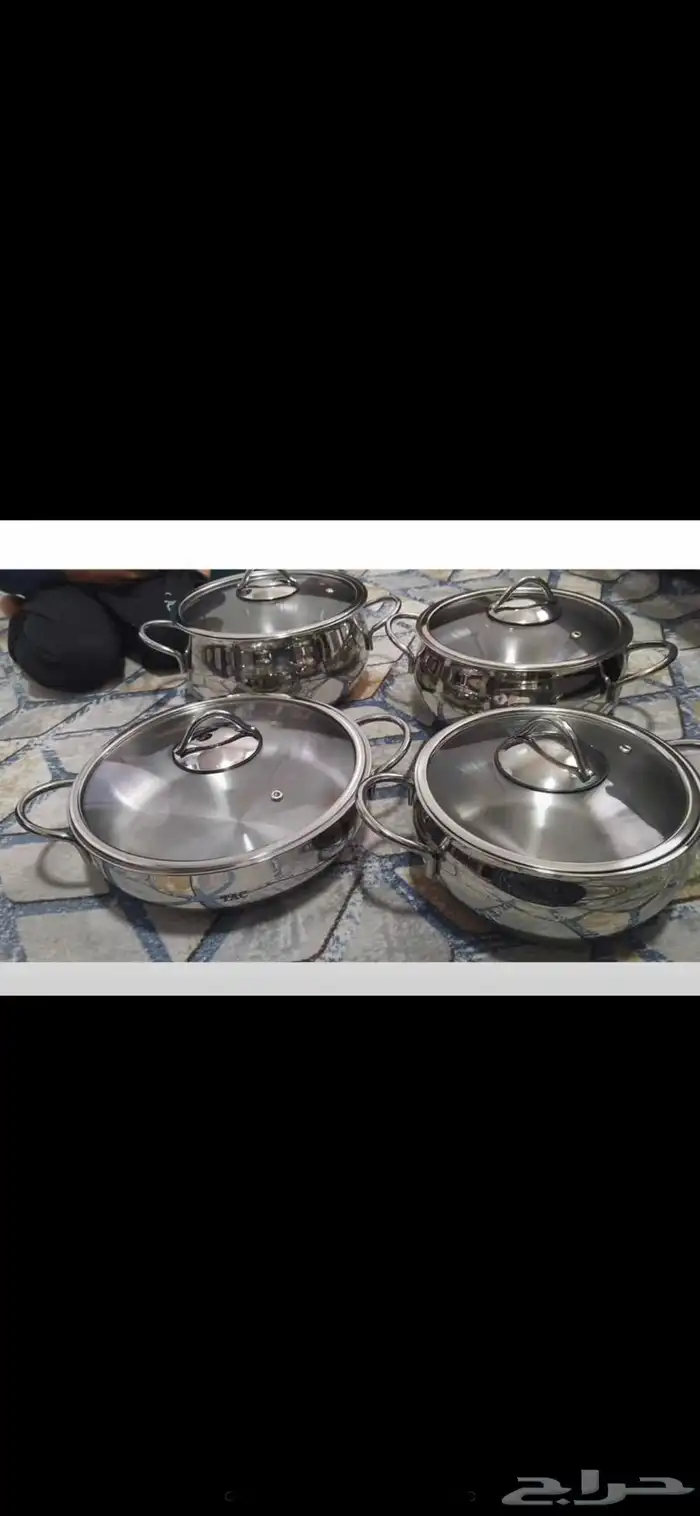 اطقم جرانيت حجم كبير كوري وتركي واستانلس تركي كله جديد 25